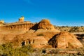 Sandstone Formations in Devil`s Canyon Royalty Free Stock Photo
